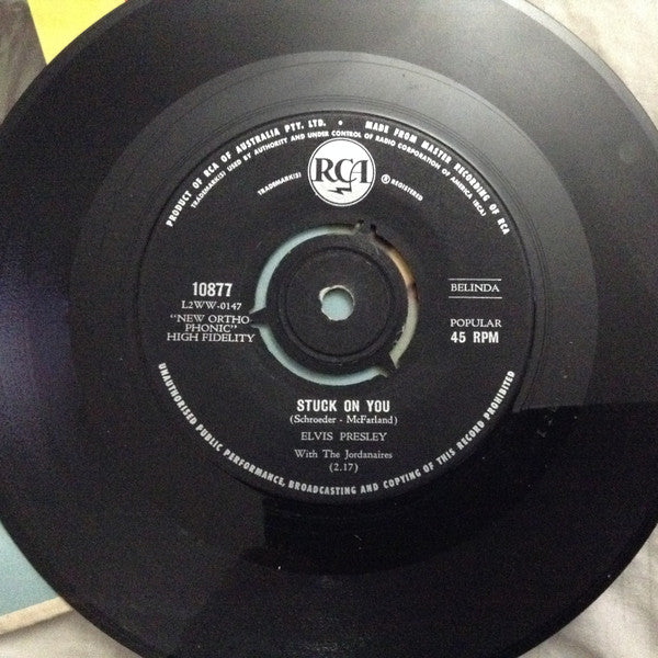 Elvis Presley With The Jordanaires : Stuck On You / Fame And Fortune (7", Single)