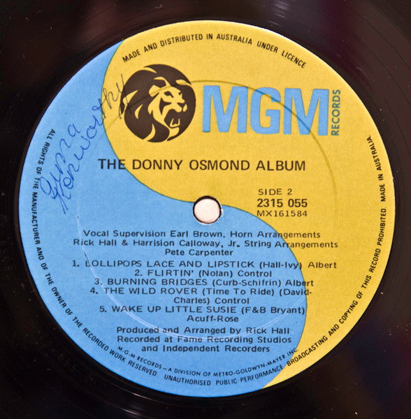 Donny Osmond : The Donny Osmond Album (LP)