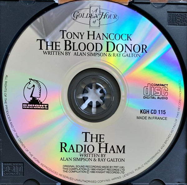 Tony Hancock : A Golden Hour Of Tony Hancock (The Blood Donor • The Radio Ham) (CD, RE)