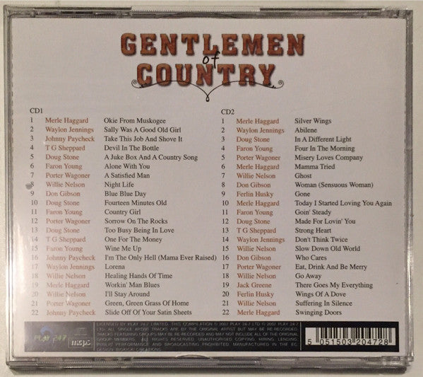 Various : Gentlemen Of Country (2xCD, Comp, RE)
