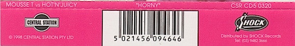 Mousse T* Vs Hot'N'Juicy* : Horny (CD, Maxi)