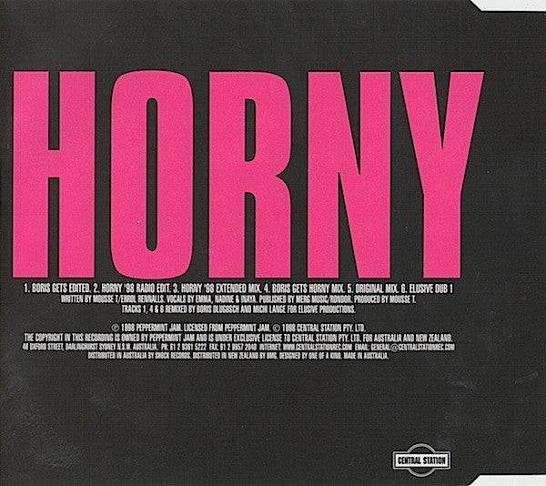 Mousse T. Vs Hot 'N' Juicy : Horny (CD, Maxi)