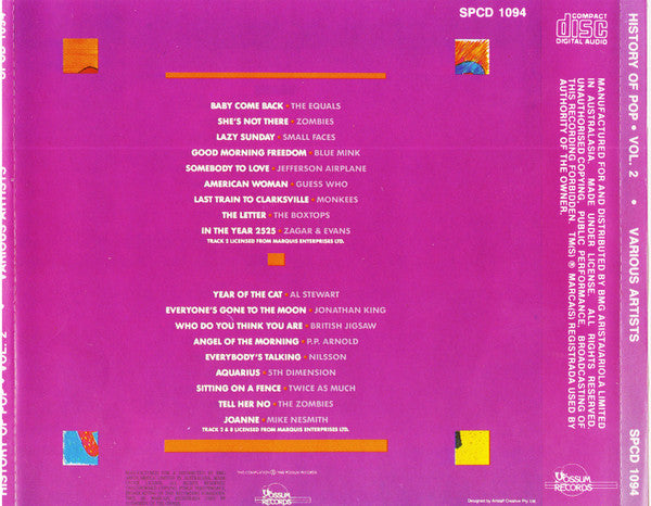 Various : History Of Pop Vol.2 (CD, Comp)