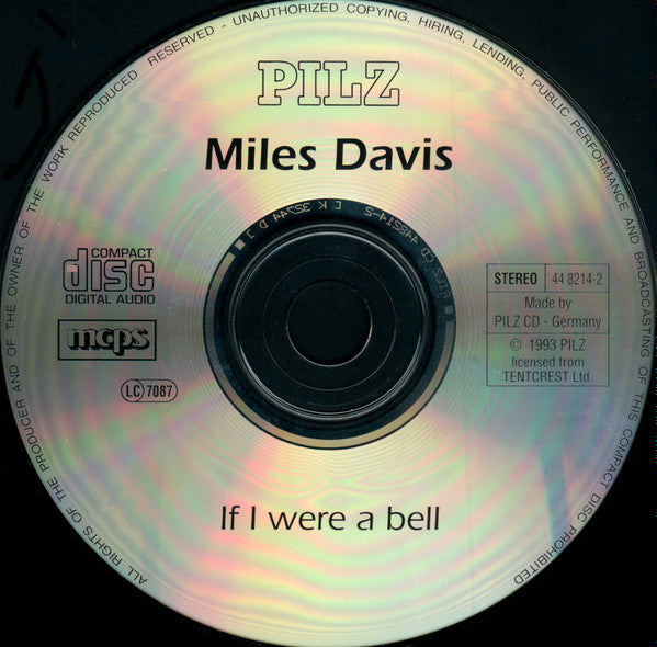 Miles Davies* : If I Were A Bell (CD, Comp, RE)