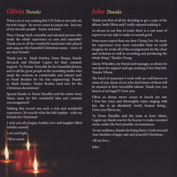 John Farnham & Olivia Newton-John : Friends For Christmas (CD, Album)
