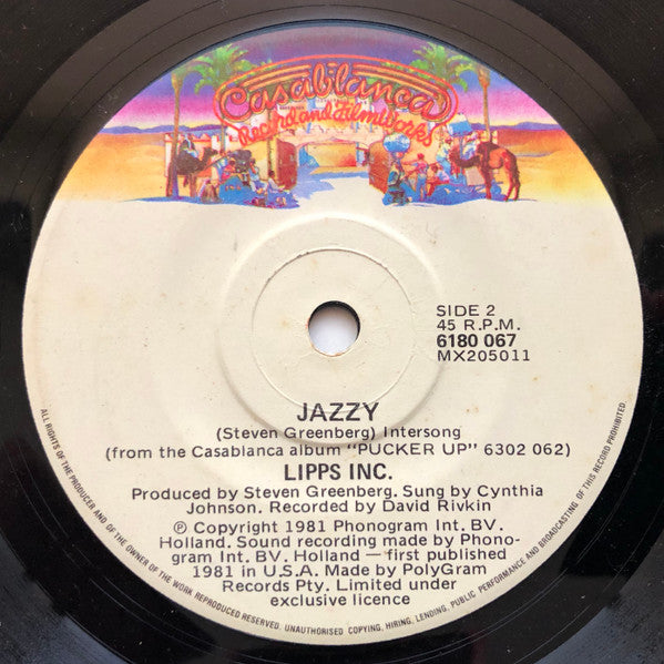 Lipps, Inc. : Designer Music  (7", Single)
