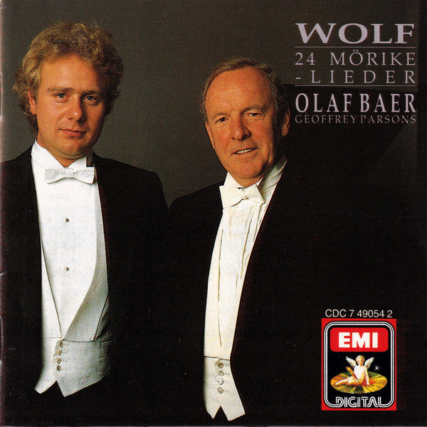 Hugo Wolf - Olaf Bär, Geoffrey Parsons (2) : 24 Mörike Lieder (CD)