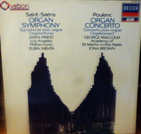 Saint-Saëns*, Poulenc* : Organ Symphony / Organ Concerto (LP, Comp, RM)