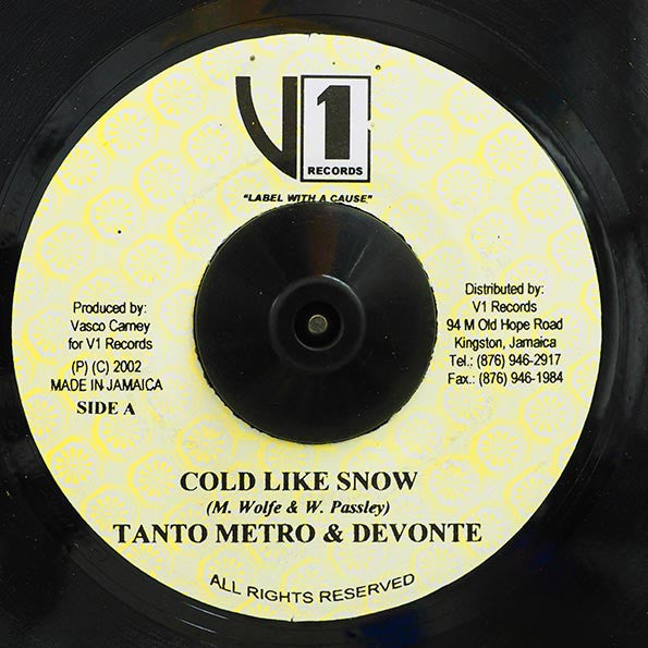 Tanto Metro & Devonte : Cold Like Snow (7")