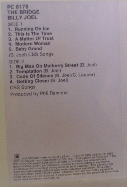 Billy Joel : The Bridge (Cass, Album)