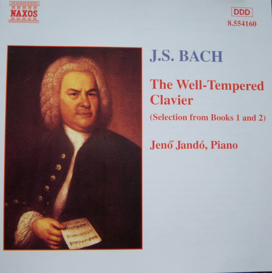 J.S. Bach*, Jenö Jandó : The Well-Tempered Clavier (Selection From Books 1 And 2) (CD, Comp)