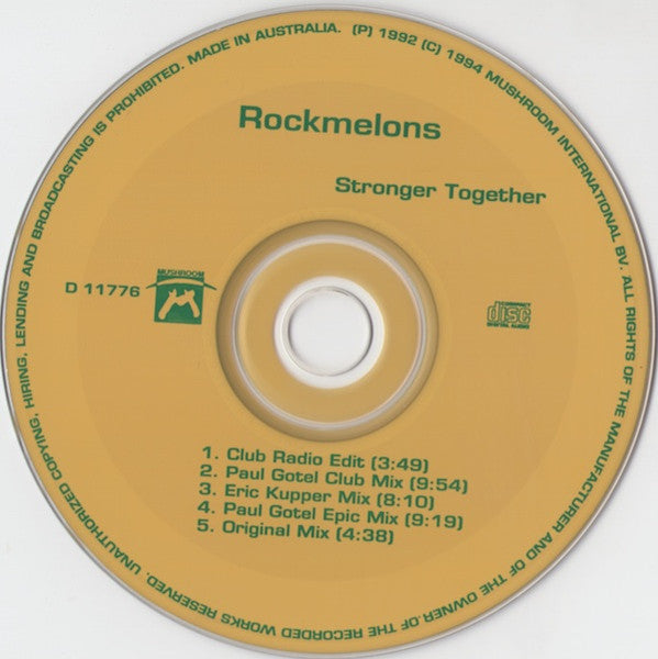 Rockmelons* : Stronger Together (CD, Maxi)