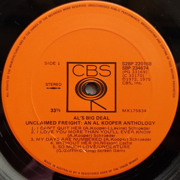 Al Kooper : Al's Big Deal / Unclaimed Freight-An Al Kooper Anthology (2xLP, Comp, Gat)