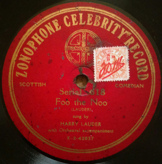 Harry Lauder : Foo The Noo / Tobermory (Shellac, 10")