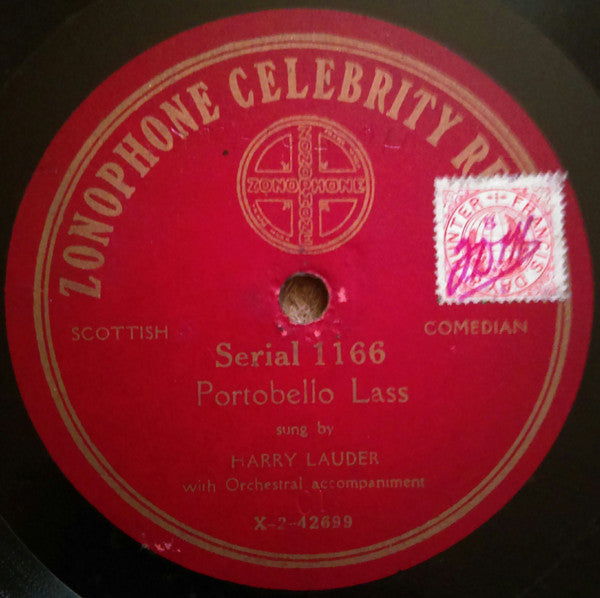 Harry Lauder : Ta-ta, My Bonnie Maggie Darlin' / Portobello Lass (Shellac, 10")