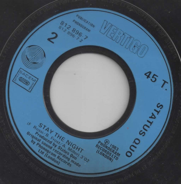 Status Quo : Ol' Rag Blues (7", Single)