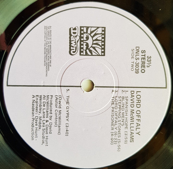 David McWilliams : Lord Offaly (LP, Album)