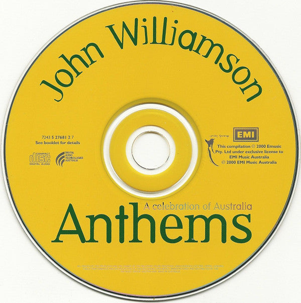 John Williamson : Anthems - A Celebration Of Australia (CD, Comp)