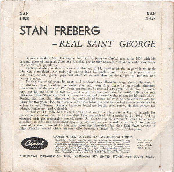 Stan Freberg : Real Saint George (7", EP)