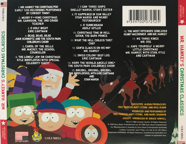 Trey Parker, Matt Stone : Mr. Hankey's Christmas Classics (CD, Album)