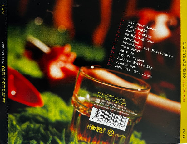 Last Years Hero : Tell You When (CD, Album)