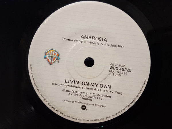 Ambrosia (2) : Biggest Part Of Me (7")
