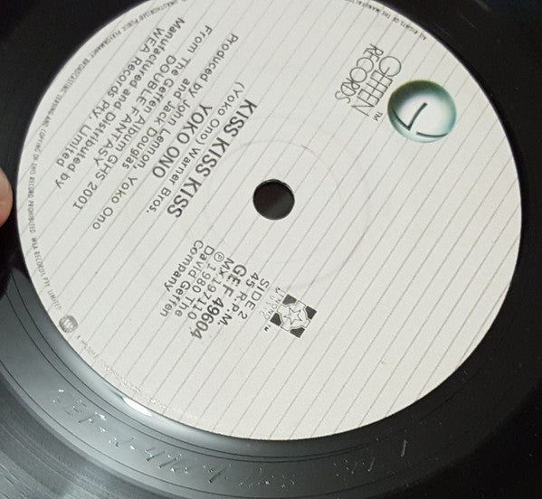 John Lennon / Yoko Ono : (Just Like) Starting Over / Kiss Kiss Kiss (7", Single)