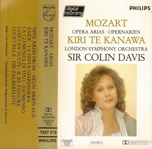 Wolfgang Amadeus Mozart - Kiri Te Kanawa, Sir Colin Davis, London Symphony Orchestra : Opera Arias (Cass)