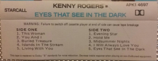 Kenny Rogers : Eyes That See In The Dark (Cass, Album)