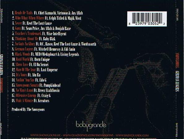 Snowgoons : German Lugers (CD, Album)