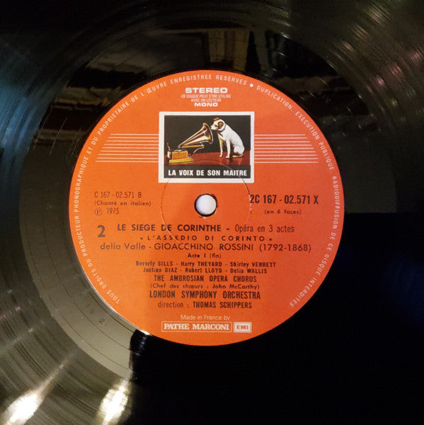 Gioacchino Rossini - Beverly Sills, Shirley Verrett, Justino Diaz, Harry Theyard, London Symphony Orchestra & The Ambrosian Opera Chorus, Thomas Schippers : Le Siège De Corinthe (3xLP)