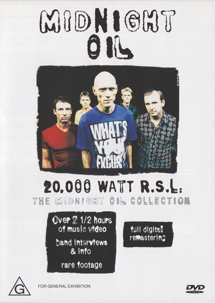 Midnight Oil : 20,000 Watt R.S.L. The Midnight Oil Collection (DVD-V, Comp, PAL)