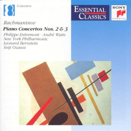 Rachmaninov*, Philippe Entremont, André Watts, New York Philharmonic, Leonard Bernstein, Seiji Ozawa : Piano Concertos No. 2 & No. 3 (CD, Album, Comp)