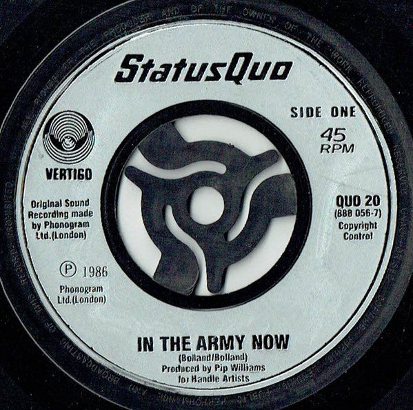 Status Quo : In The Army Now (7", Single, Lar)