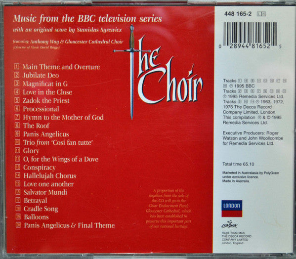 Anthony Way, Gloucester Cathedral Choir : The Choir - Music From The BBC Television Series (CD, Comp)