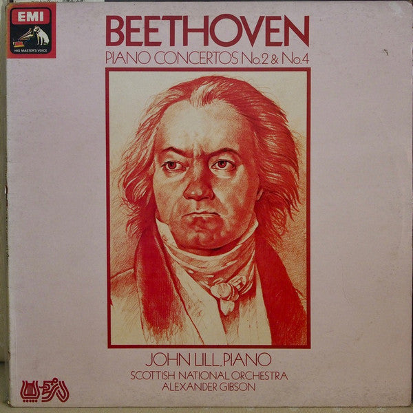 Beethoven*, John Lill, Scottish National Orchestra*, Alexander Gibson : Piano Concertos No. 2 & No. 4 (LP, Album)