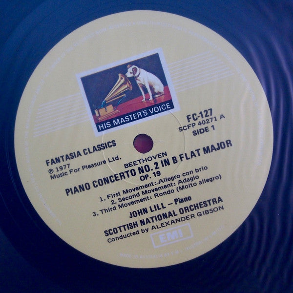 Beethoven*, John Lill, Scottish National Orchestra*, Alexander Gibson : Piano Concertos No. 2 & No. 4 (LP, Album)