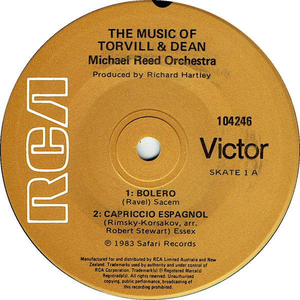 Richard Hartley / Michael Reed Orchestra : The Music Of Torvill & Dean (7")