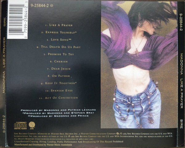 Madonna : Like A Prayer (CD, Album, RE)