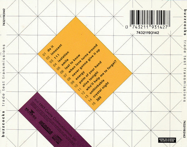 Buzzcocks : Trade Test Transmissions (CD, Album, RE)