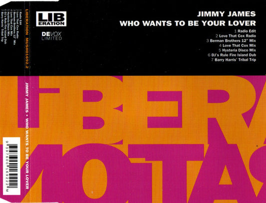 Jimmy James : Who Wants To Be Your Lover (CD, Maxi)