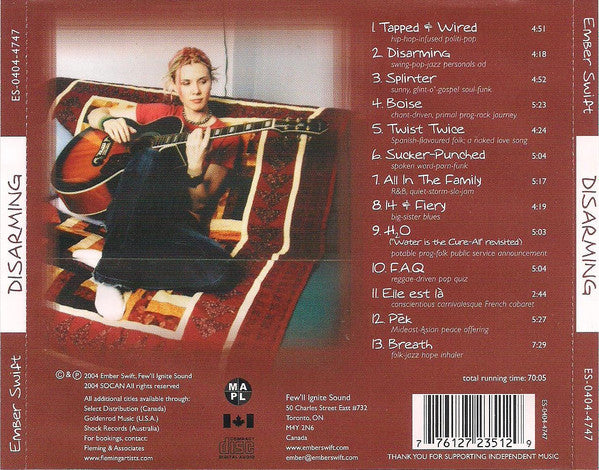 Ember Swift : Disarming (CD, Album)