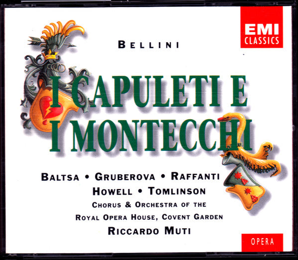 Vincenzo Bellini - Agnes Baltsa •  Edita Gruberova •  Dano Raffanti •  Gwynne Howell •  John Tomlinson (2) •  Chorus Of The Royal Opera House, Covent Garden & Orchestra Of The Royal Opera House, Covent Garden •  Riccardo Muti : I Capuleti E I Montecchi (2xCD, Album, RE + Box, Sli)