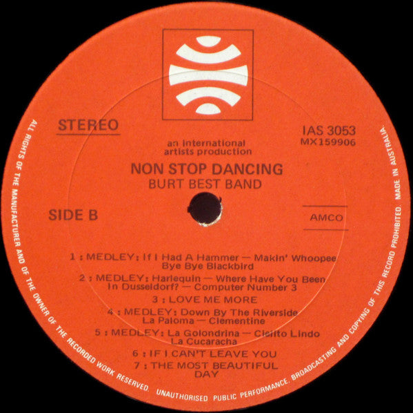 The Burt Best Band : Non Stop Dancing (LP)