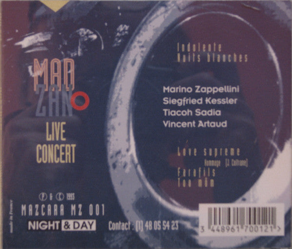 Marino Zappellini : Madzano - Live Concert (CD, Album)