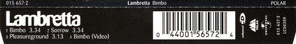 Lambretta : Bimbo (CD, Single, Enh)
