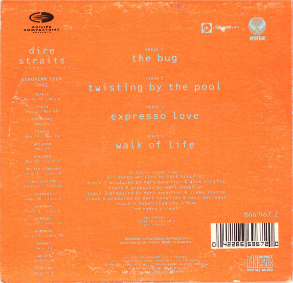 Dire Straits : The Bug (CD, Single, Car)