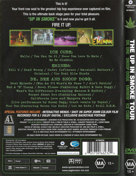 Various : The Up In Smoke Tour (DVD-V, PAL)
