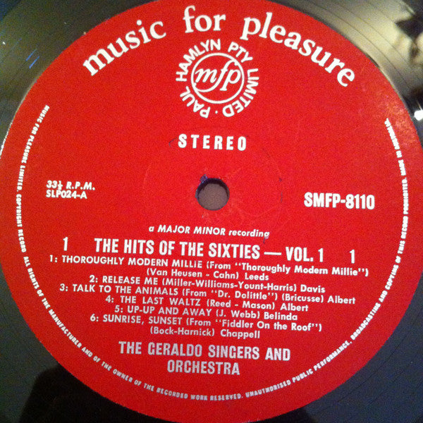 The Geraldo Singers And Orchestra* : Sweet And Swinging Hits (LP)
