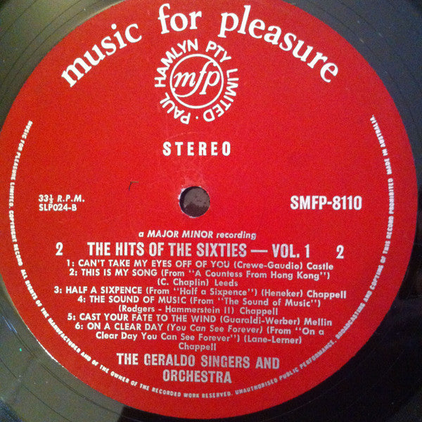 The Geraldo Singers And Orchestra* : Sweet And Swinging Hits (LP)